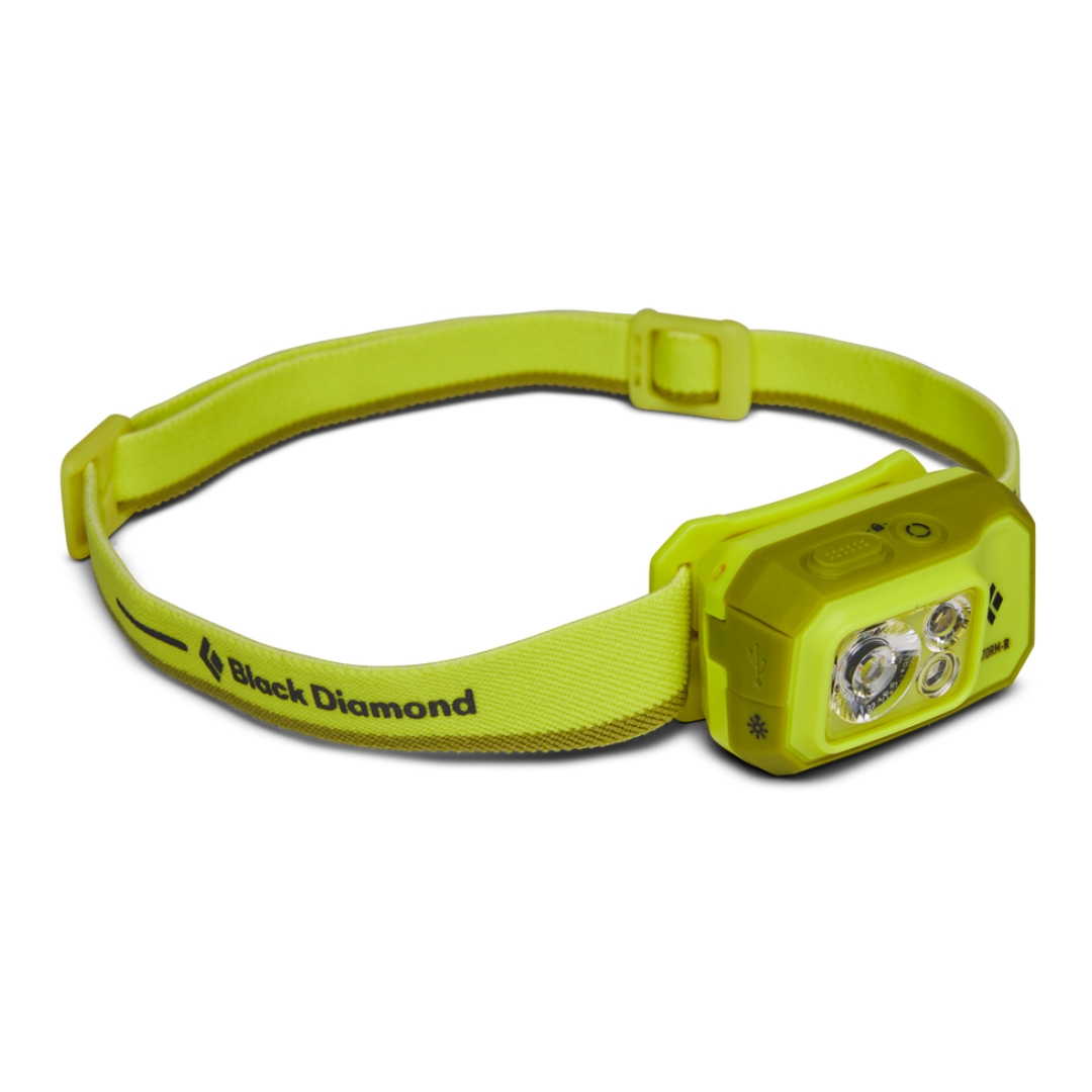 LAMPE FRONTALE BLACK DIAMOND STORM 500 RECHARGEABLE COULEUR OPTICAL YELLOW