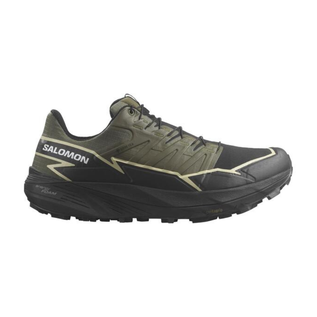 CHAUSSURE DE COURSE SUR SENTIER SALOMON THUNDERCROSS GTX POUR HOMME couleur OLIVE NIGHT/BLACK/ALFALFA