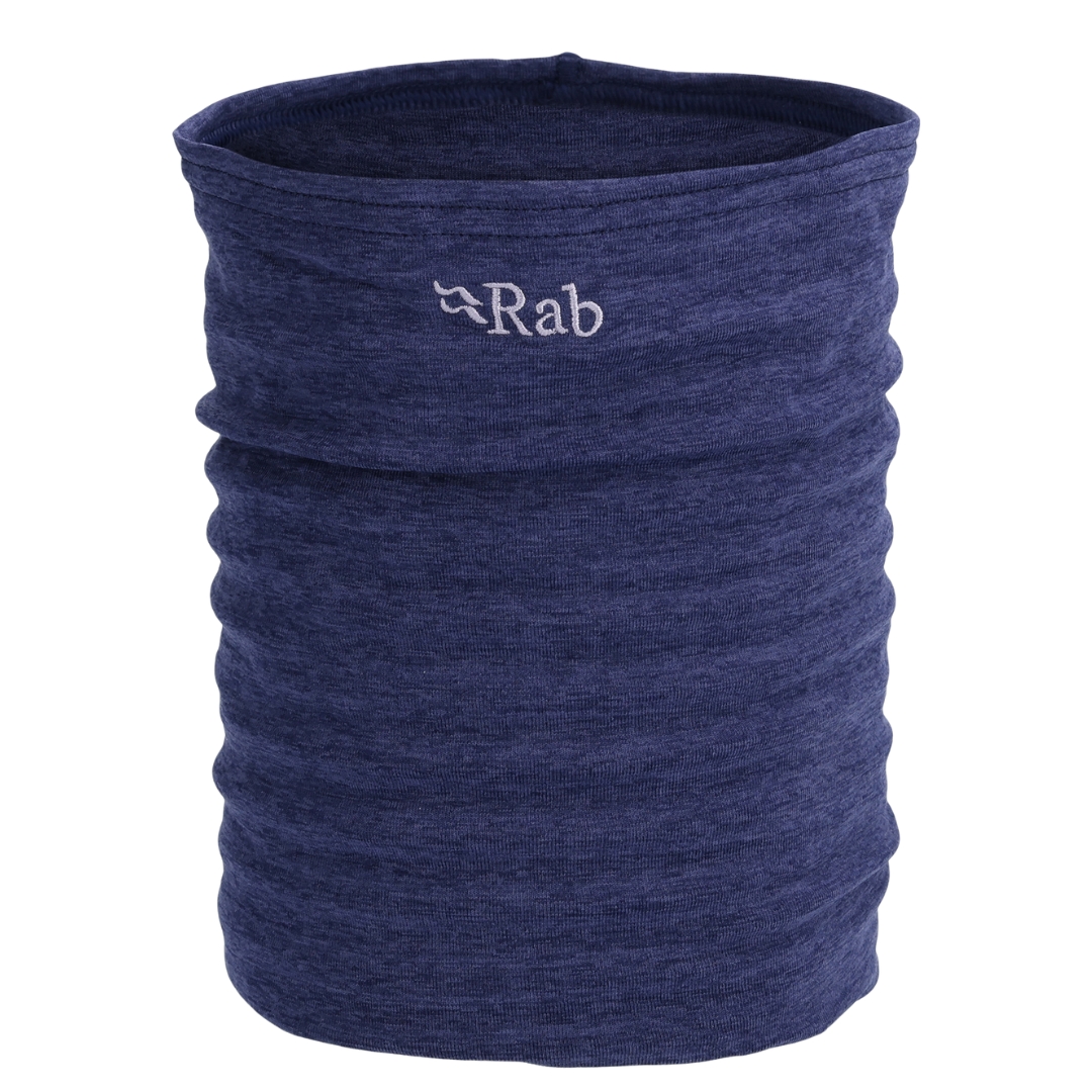 CACHE-COU RAB FILAMENT UNISEXE couleur patriot blue vu du cache cou bleu marin foncé