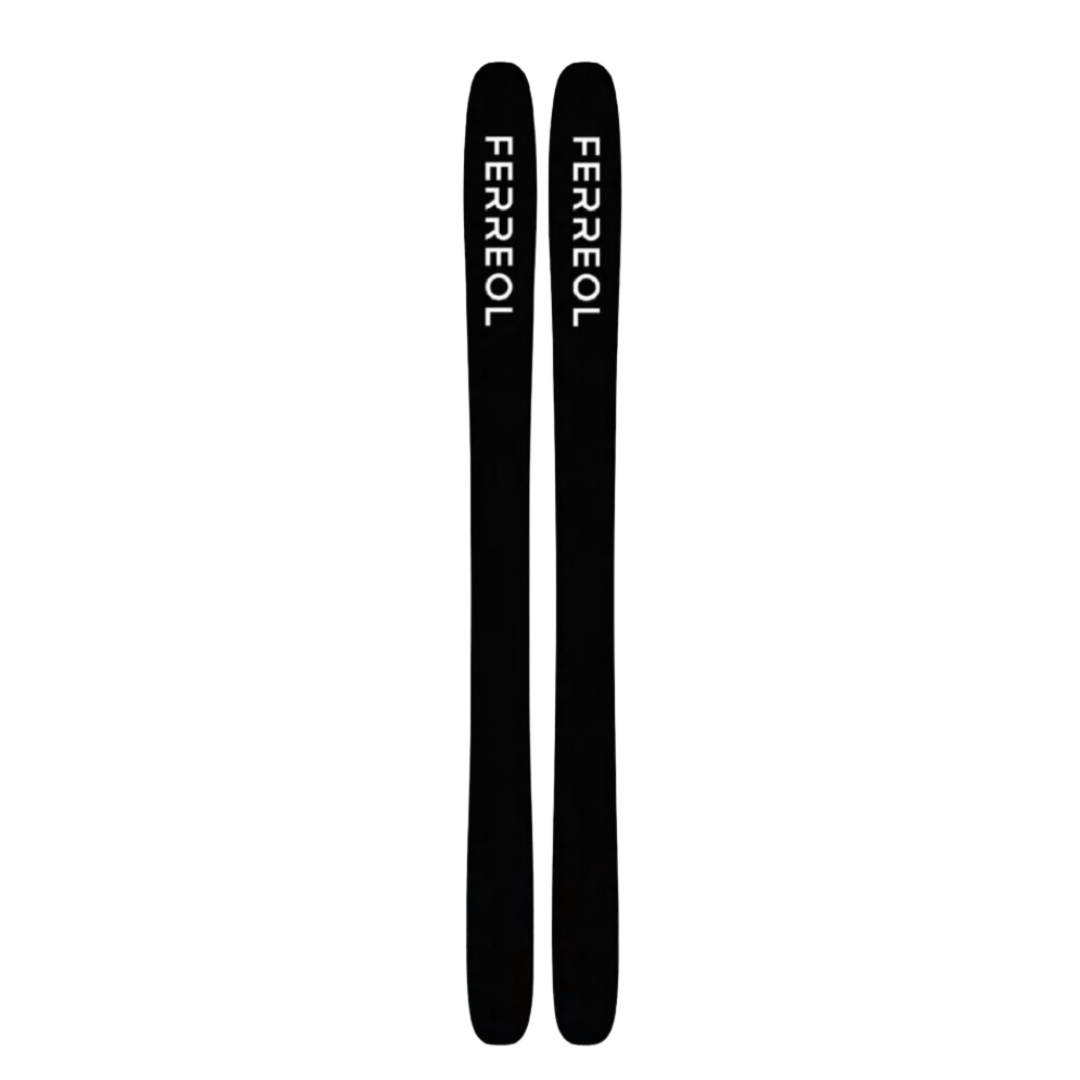 SKI ALPIN FERREOL SURFEUR 112 vu du dessous noir des ski
