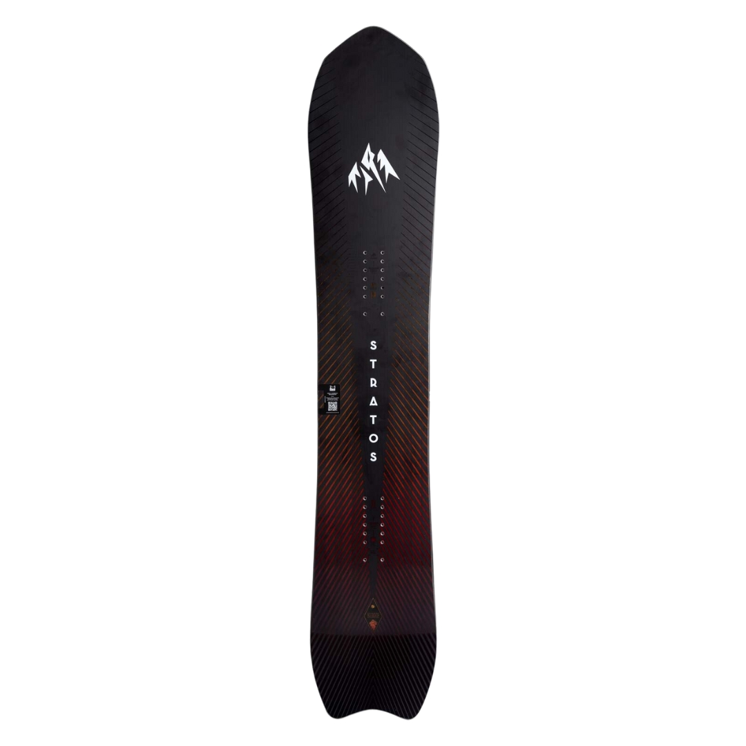 PLANCHE À NEIGE JONES STRATOS POUR HOMME vue du dessus de la planche rouge et noire