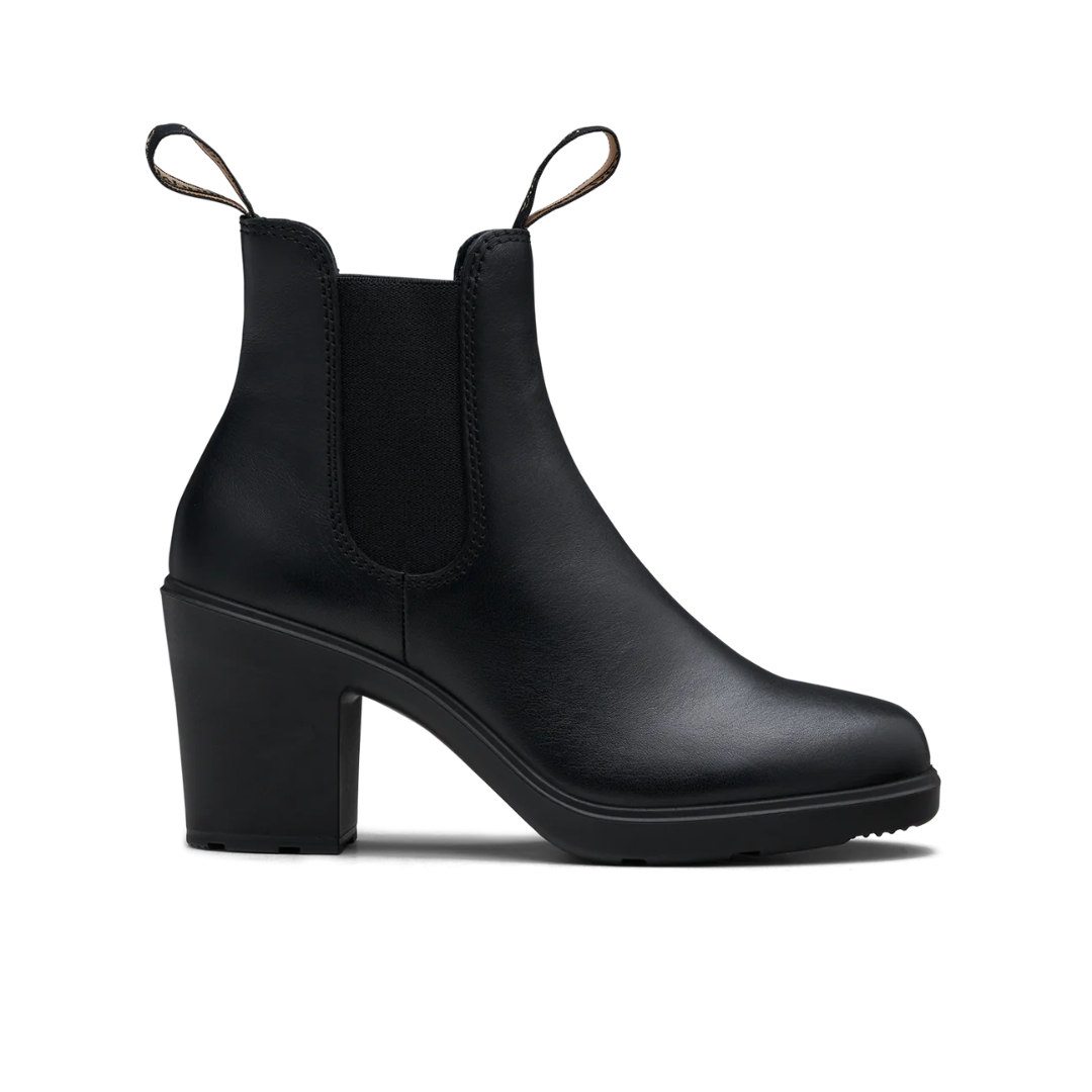 BOTTE URBAINE BLUNDSTONE 2365 NOIR À TALON HAUT POUR FEMME couleur noir vu de la botte noire de profil droit