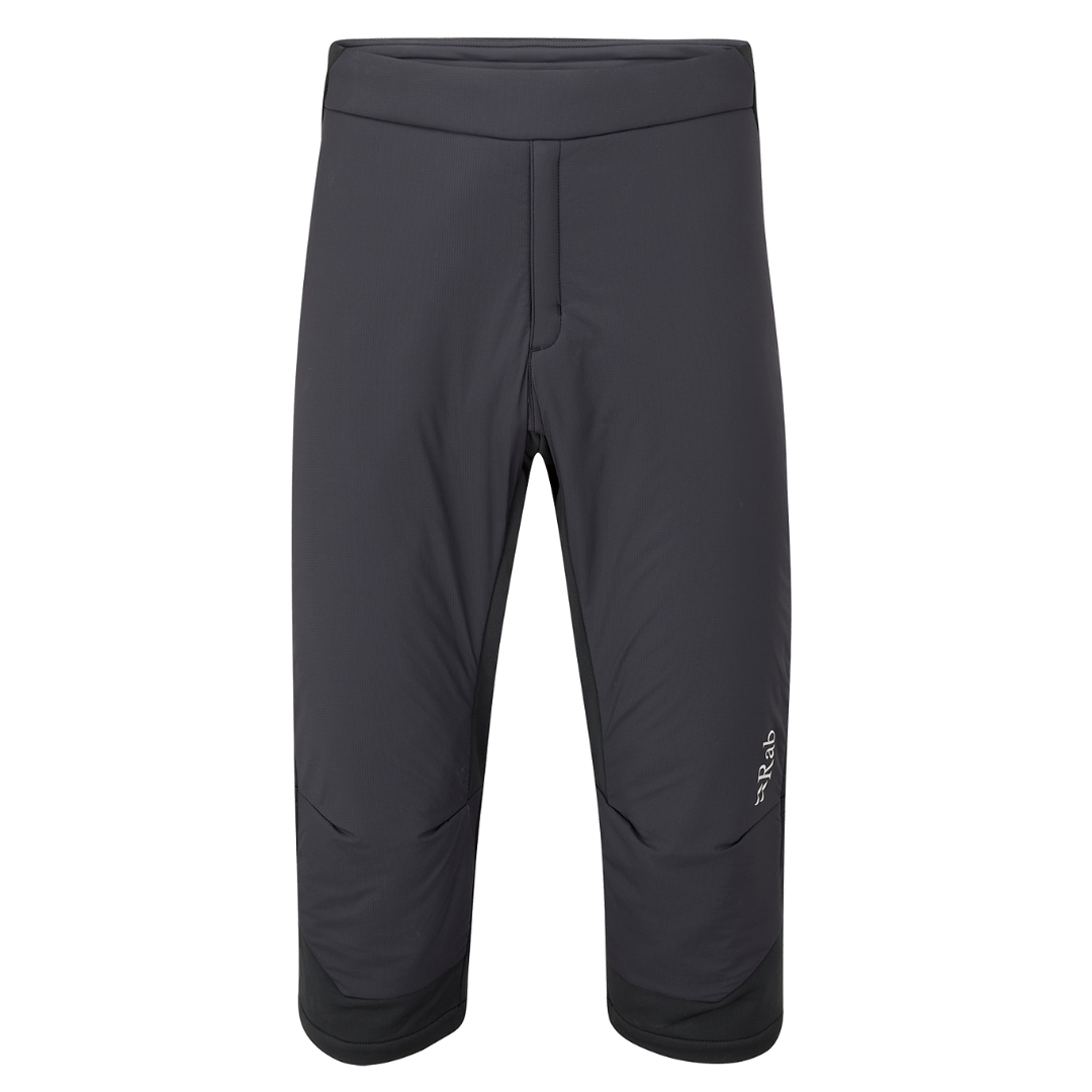 PANTALON 3/4 ISOLÉ RAB XENAIR POUR HOMME couleur ebony vu du pantalon gris foncé et noir de face