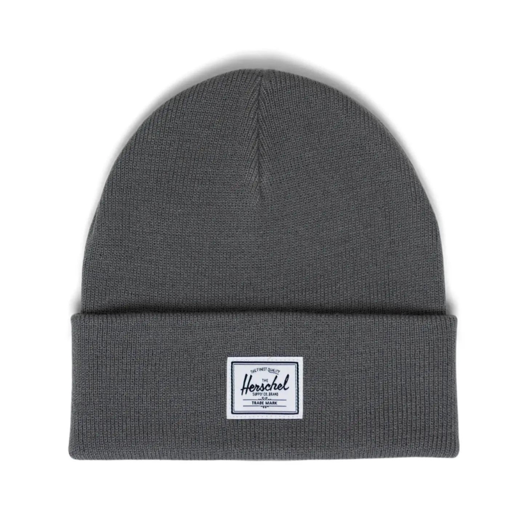 TUQUE HERSCHEL ELMER POUR ADULTE couleur gargoyle vue de la tuque grise foncée de face