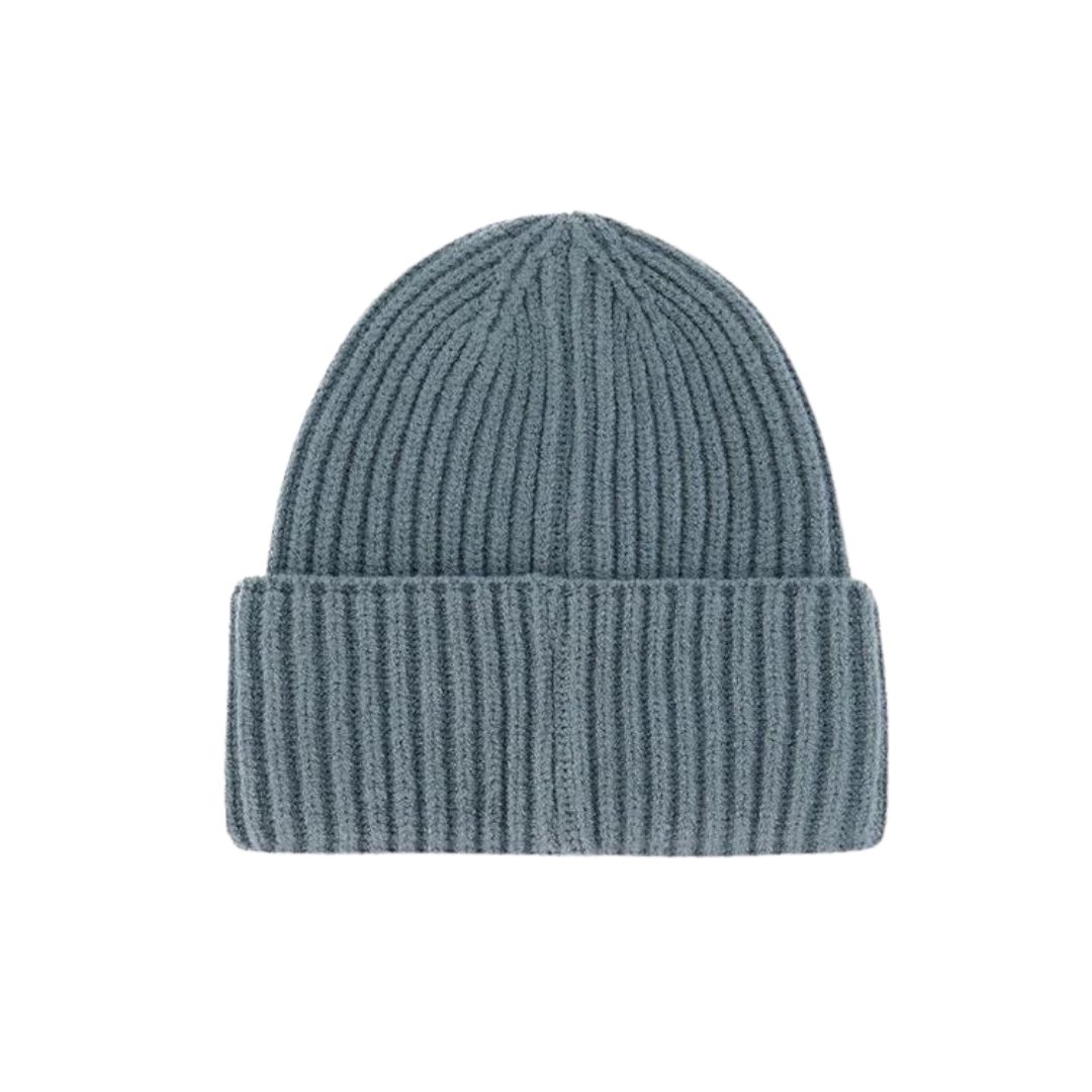 TUQUE EN TRICOT DEUX PAR DEUX POUR ENFANT couleur BALSAM GREEN vue de la tuque verte/grise de dos