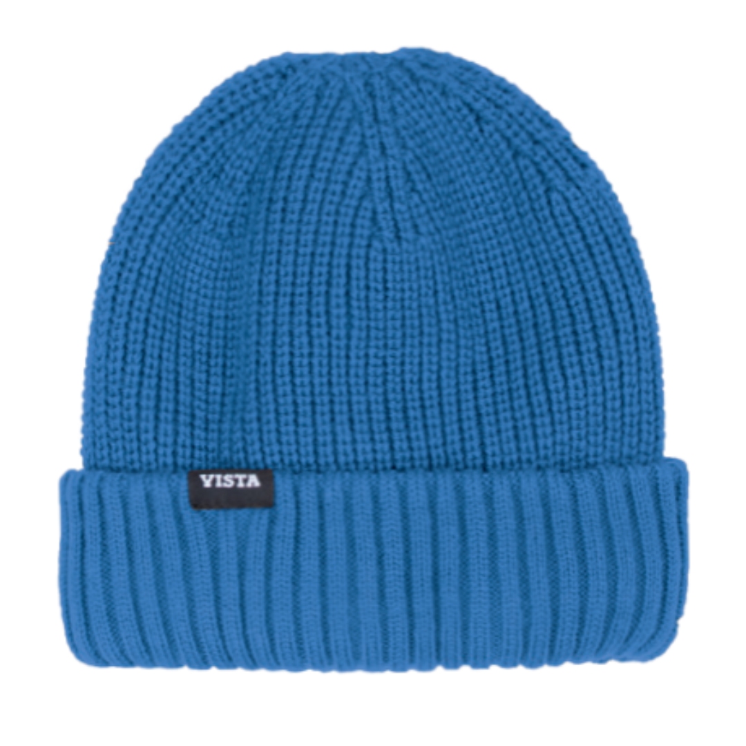 TUQUE VISTA MAXY POUR JEUNE COULEUR BLEU ROYAL VU DE LA TUQUE BLEU DE FACE