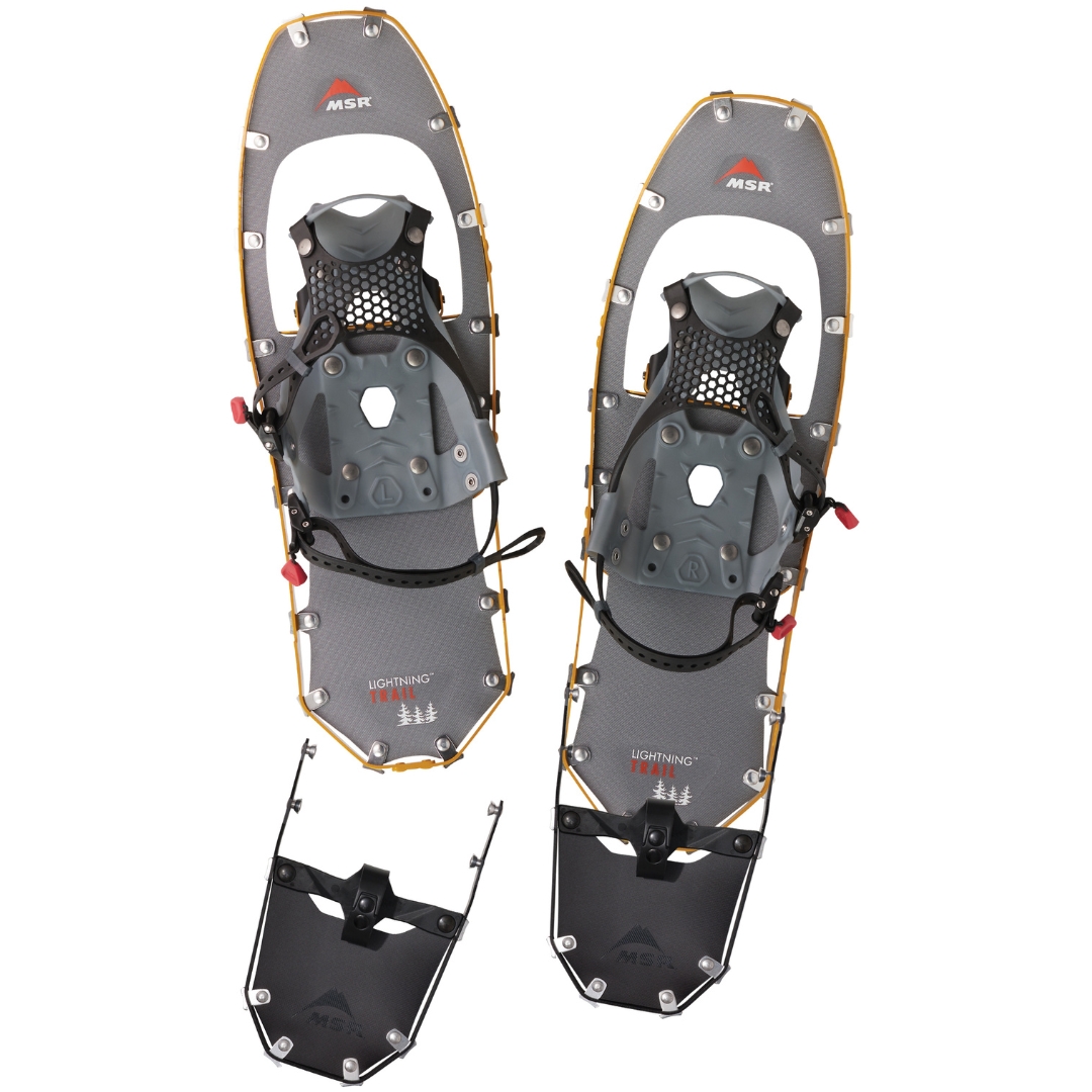 RALLONGE DE FLOTTAISON MSR LIGHTNING TAILS POUR RAQUETTE À NEIGE vues sur les raquettes