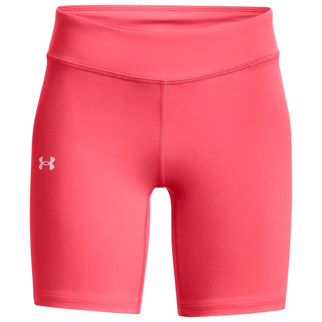 CUISSARD UNDER ARMOUR UA MOTION POUR FILLE COULEUR 652-REBEL PINK/PINK SUGAR VU DU SHORT ROSE-PÊCHE DE FACE