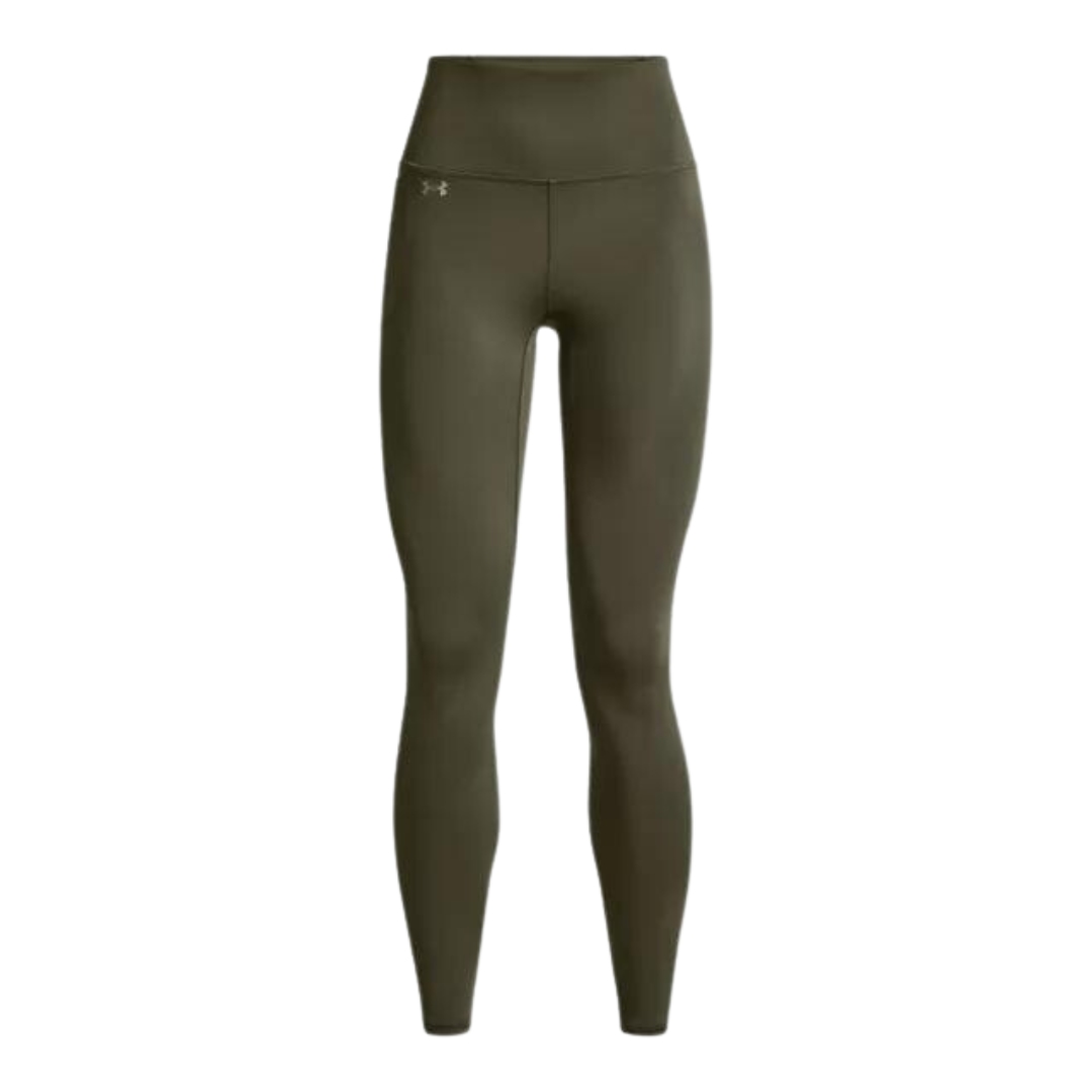 LEGGING LONG UNDER ARMOUR UA MOTION POUR FEMME couleur 390-MARINE OD GREEN vu du legging vert feuillage foncé de face