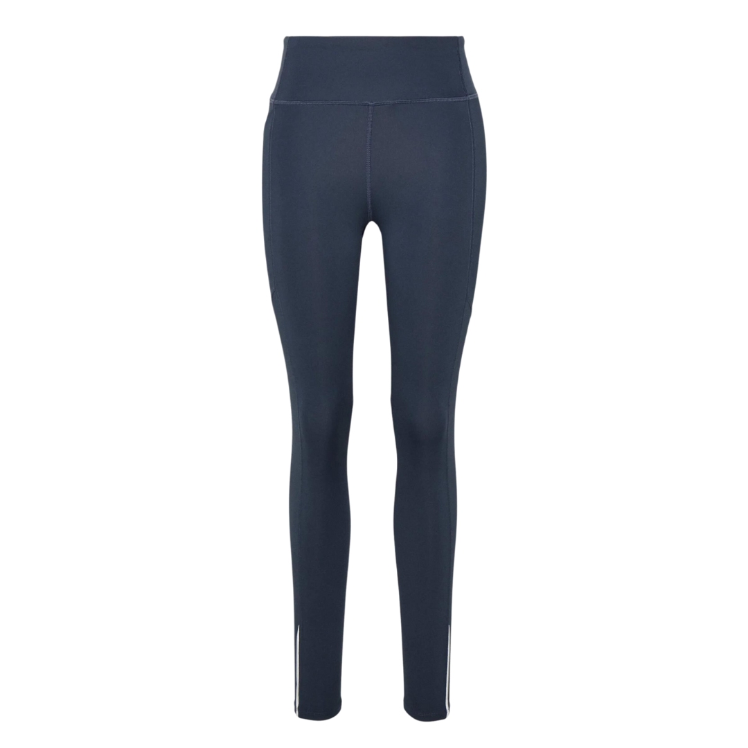 LEGGING LONG UNDER ARMOUR UA FLY FAST 3.0 POUR FEMME couleur044-DOWNPOUR GRAY/DOWNPOUR GRAY/REFLECTIvE vu du legging gris foncé de face