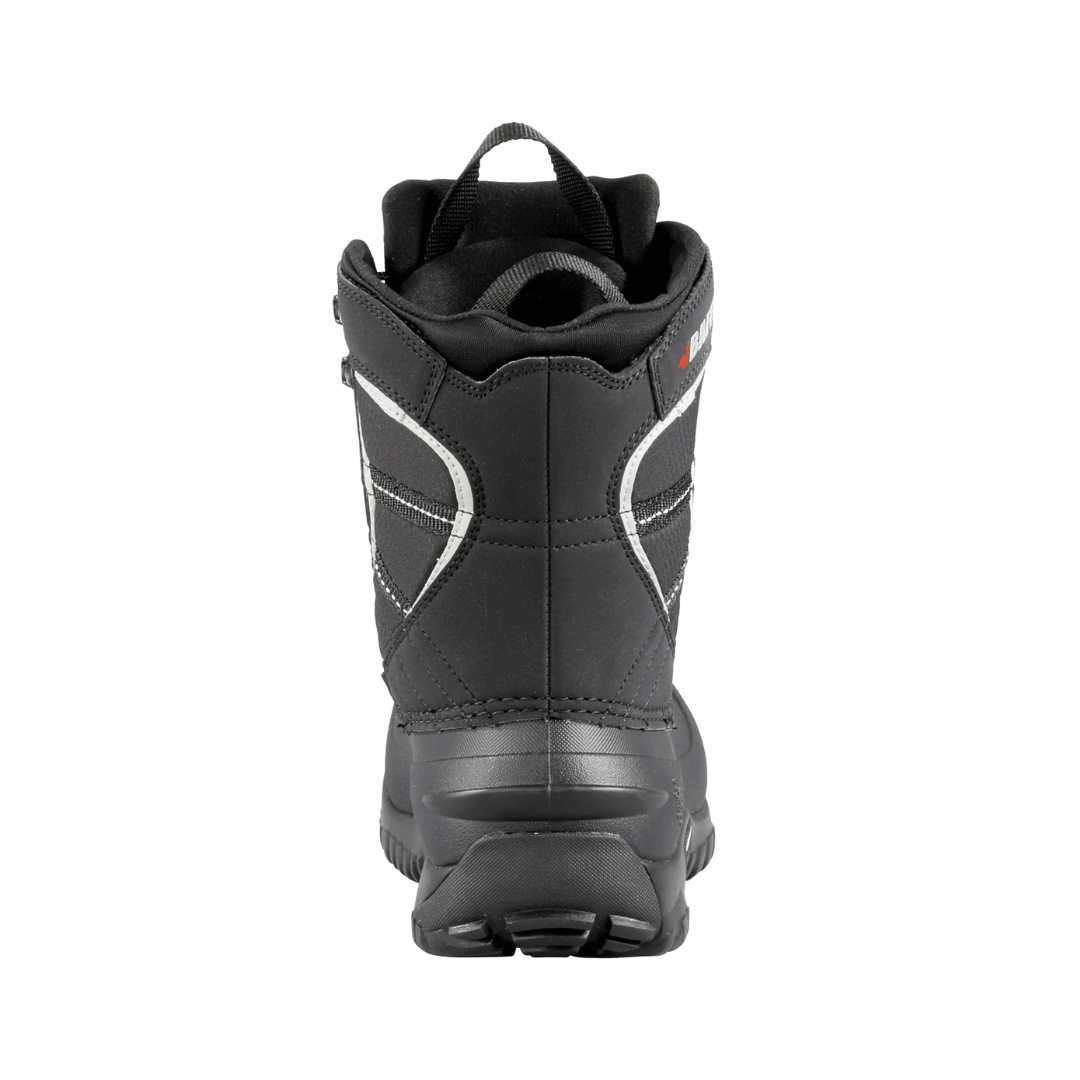 BOTTE D'HIVER IMPERMÉABLE BAFFIN SAGE POUR FEMME couleur black vu de la botte noire avec détails gris de dos