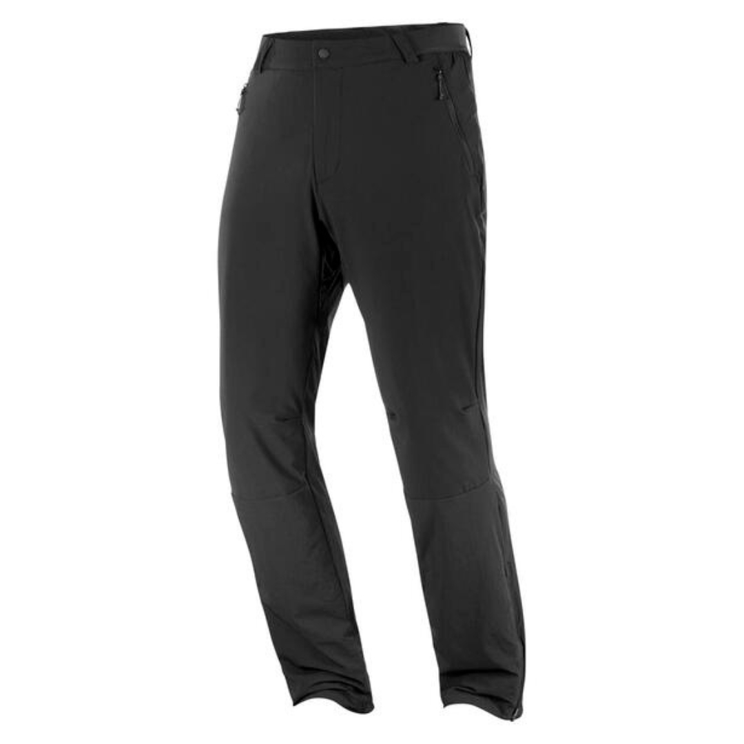 PANTALON DE NEIGE SALOMON NOVA XWARM POUR hoMME couleur deep black vu du pantalon noir de face