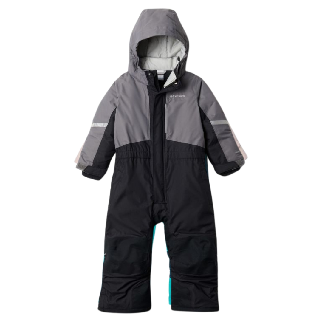 HABIT DE NEIGE COLUMBIA BUGA II SUIT POUR PETIT ENFANT COULEUR Black/City Grey VU DU ONE PIECE NOIR ET GRIS DE FACE
