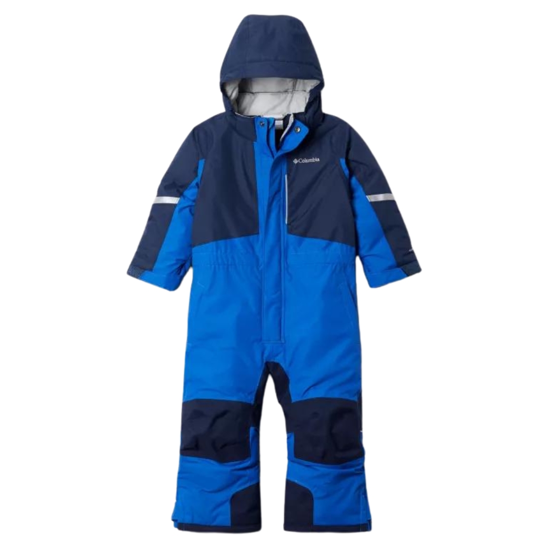 HABIT DE NEIGE COLUMBIA BUGA II SUIT POUR PETIT ENFANT COULEUR Bright Indigo/ Collegiate Navy VUE DE L'ENSEMBLE BLEU ROYAL ET BLEU MARINE DE FACE