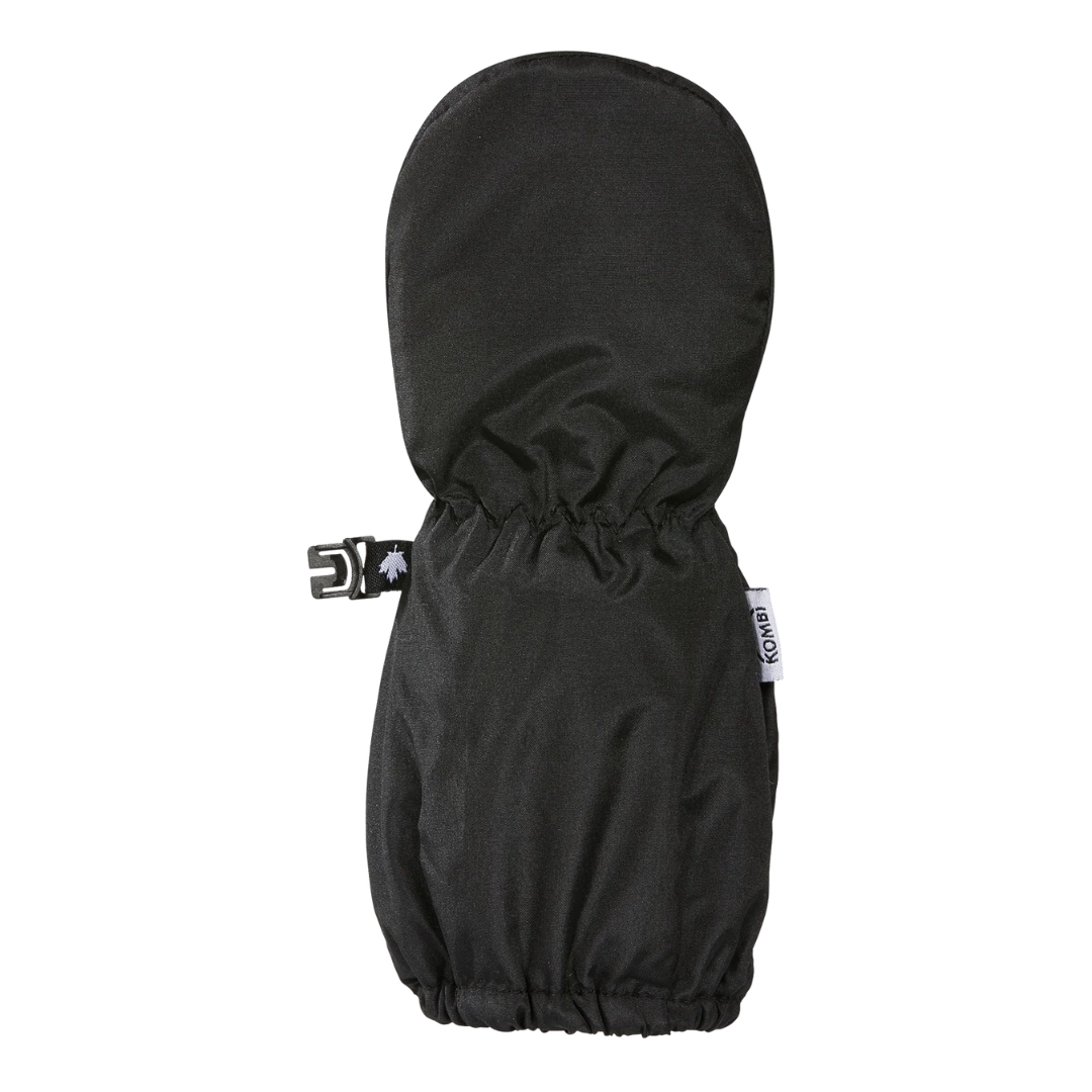 MITAINE À LONGUE MANCHETTE KOMBI THE BABY BEAR POUR BÉBÉ couleur black vue de la mitaine noire de profil