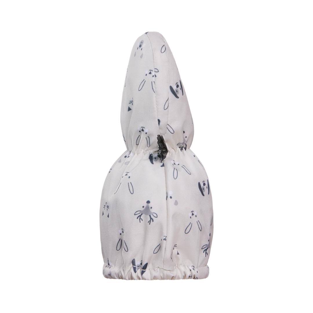 MITAINE À LONGUE MANCHETTE KOMBI THE BABY BEAR POUR BÉBÉ couleur P47531-ANIMAL FRIENDSvue de la mitaine pale aavec imprimé animal de profil