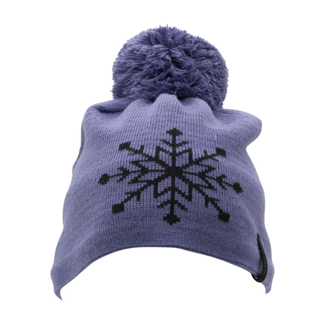 TUQUE EN TRICOT SWIX FLAKEHAT POUR ADULTE couleur cadet vue de la tuque lilas foncée de face