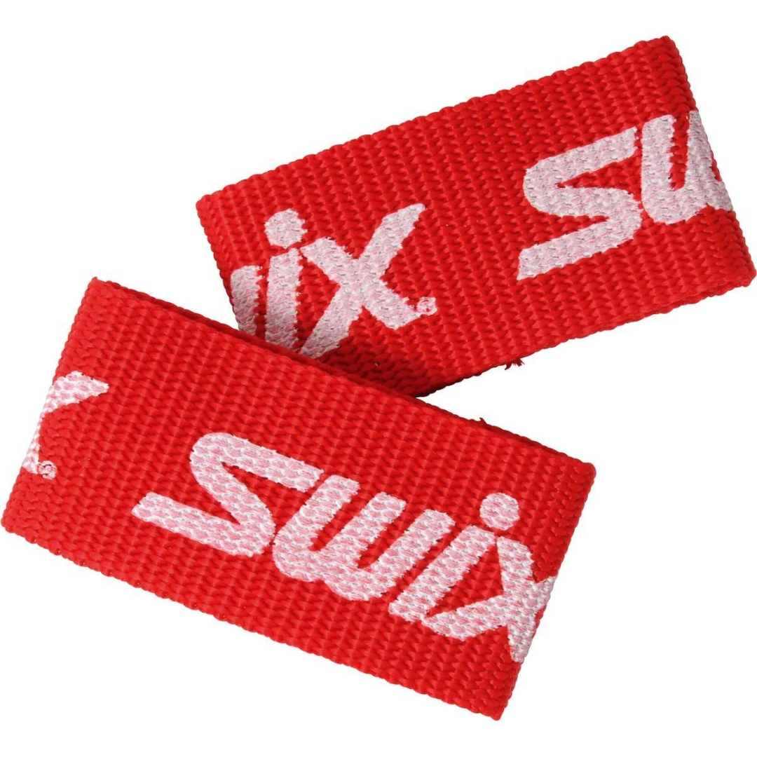 SANGLE D'ATTACHE ÉCONOMIQUE SWIX POUR SKI DE FOND vue des sangles rouges