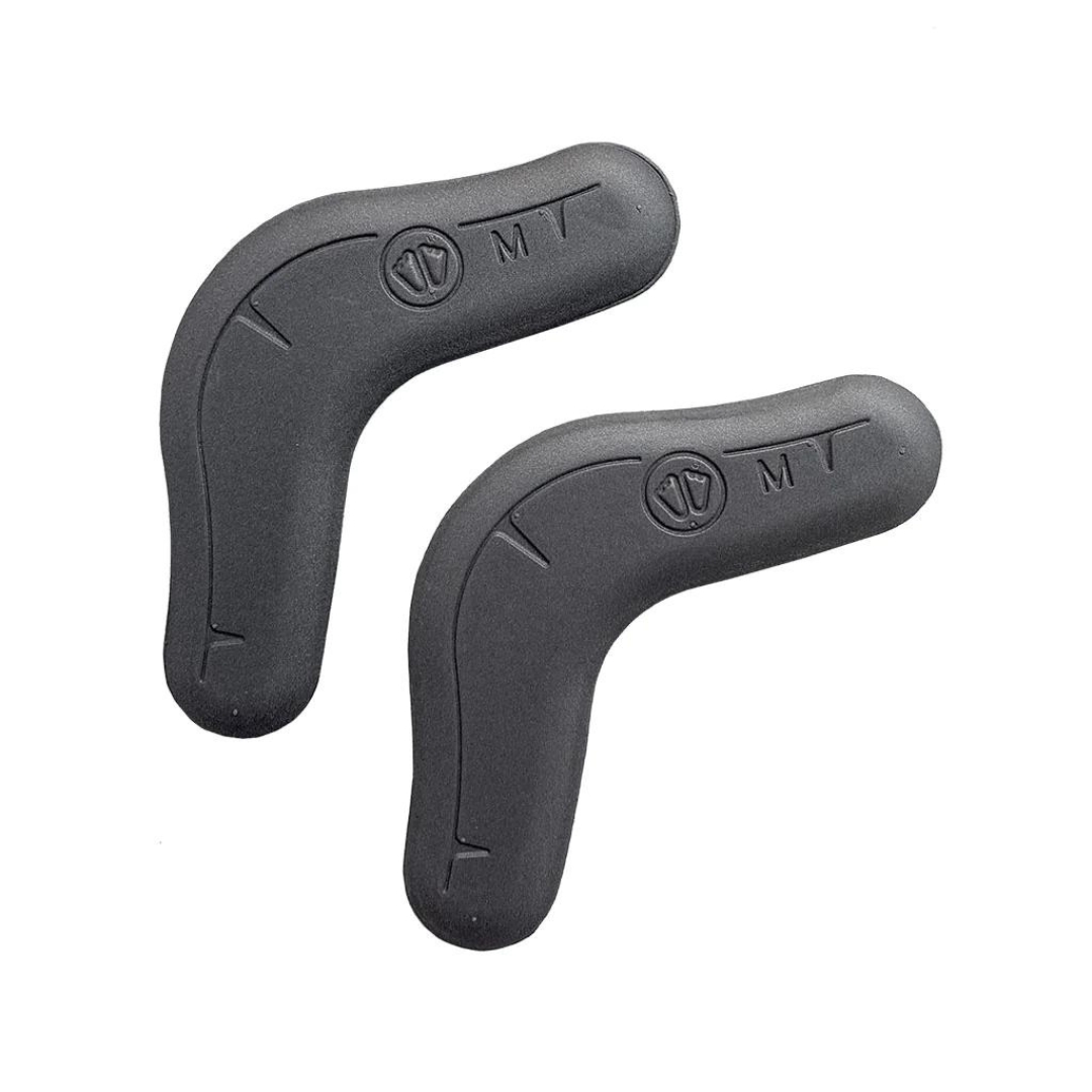 INSERT EN MOUSSE POUR BOTTE DE SKI ALPIN SIDAS IPS V SHAPE grandeur medium vu des deux inserts en mousse de couleur noir vus du dessus