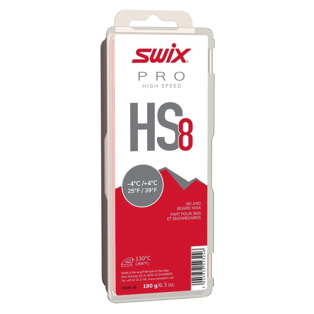 CIRE DE GLISSE SWIX HS8 ROUGE 180G