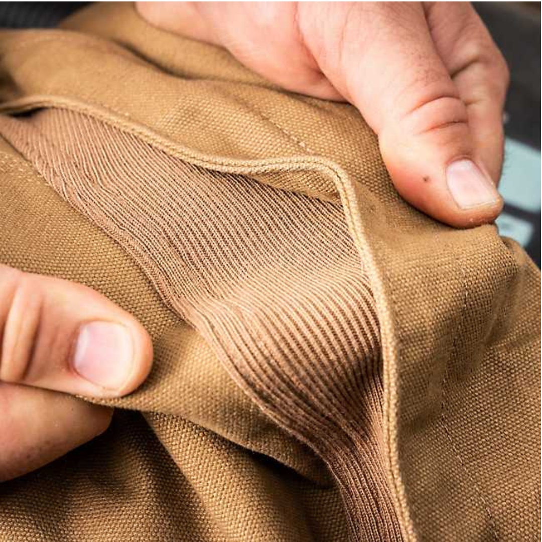 veste en toile à capuchon timberland Pro gritman pour homme détail du tissu