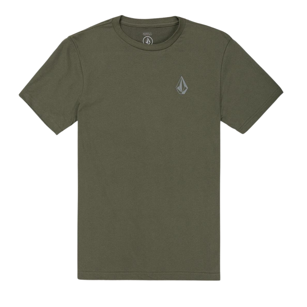 T-SHIRT À MANCHES COURTES VOLCON STONE TECH POUR HOMME couleur mil-military vu du chandail vert militaire de face