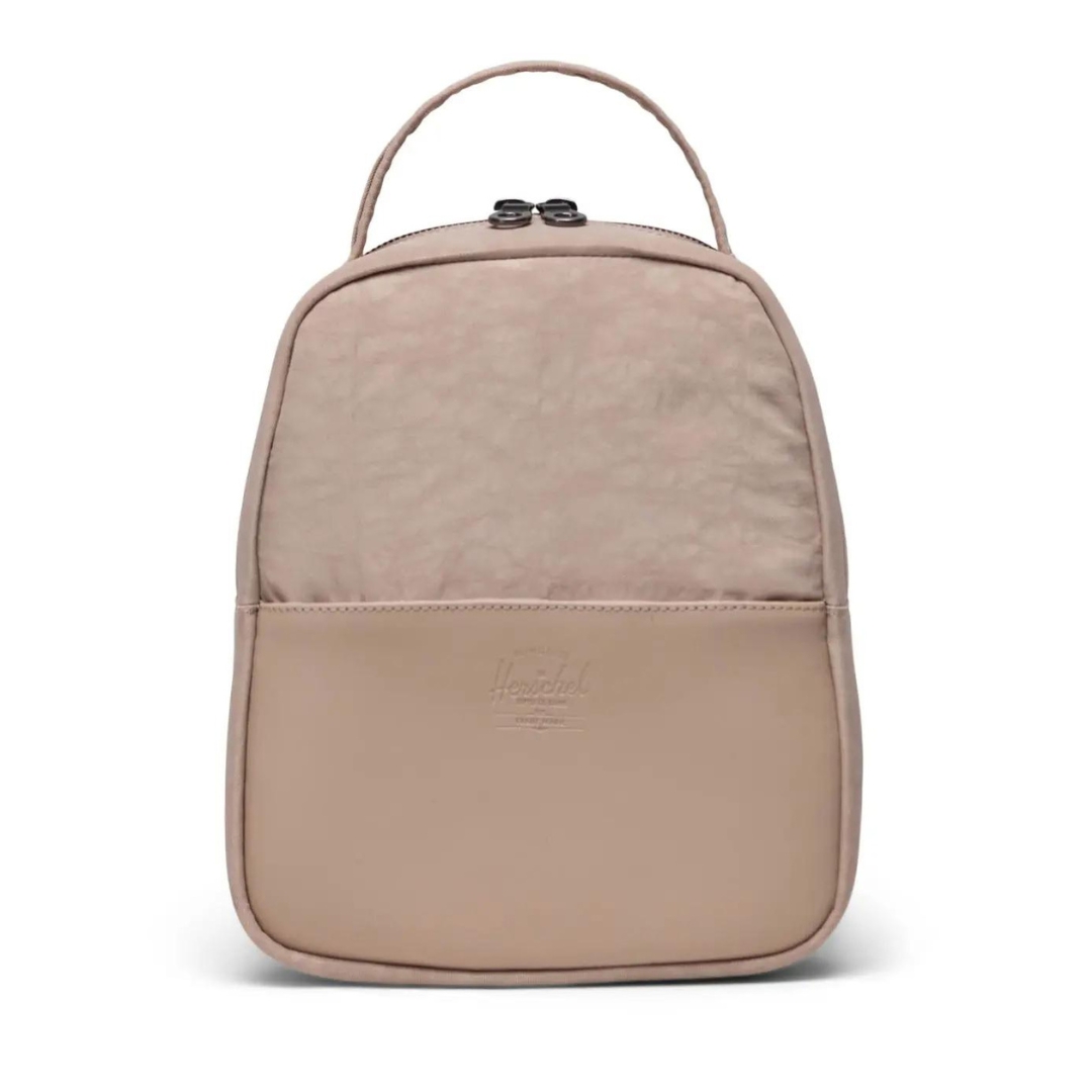 SAC À DOS HERSCHEL ORION MINI couleur light taupe vu du sac brun/beige de face