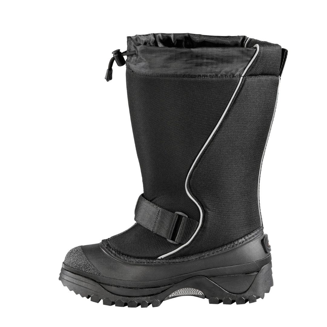 BOTTE D'HIVER IMPERMÉABLE BAFFIN TUNDRA POUR HOMME couleur noir vue de la botte noire à détails réfléchissants de profil gauche