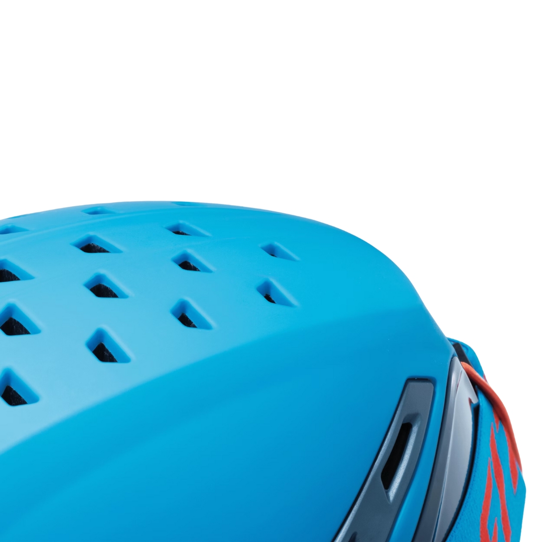 CASQUE DE SKI DE RANDONNÉE DYNAFIT TLT POUR ADULTE gros plan sur le dessus de l,arrière du casque