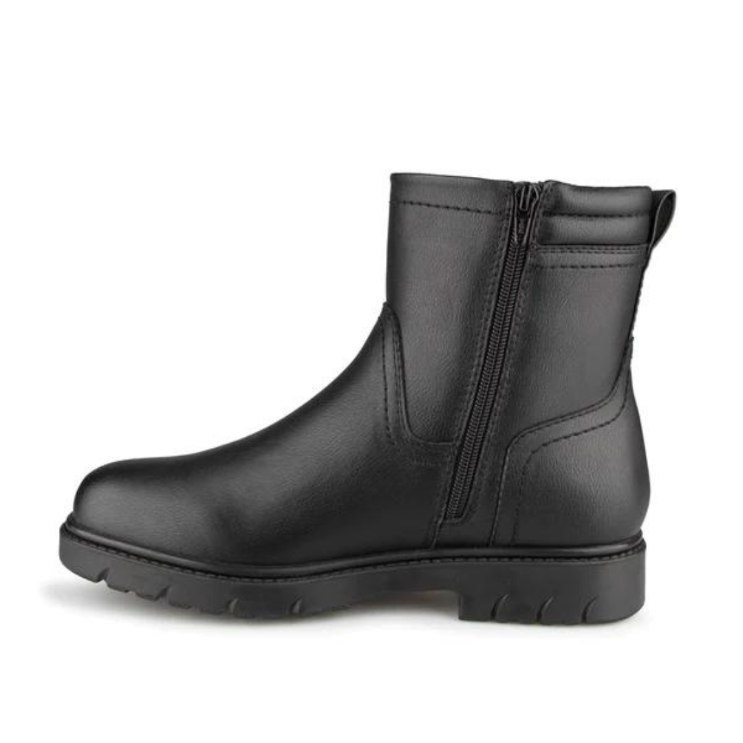 BOTTE D'HIVER MANATHAN TARTARUGA POUR HOMME couleur noir vue de la botte noire de profil gauche
