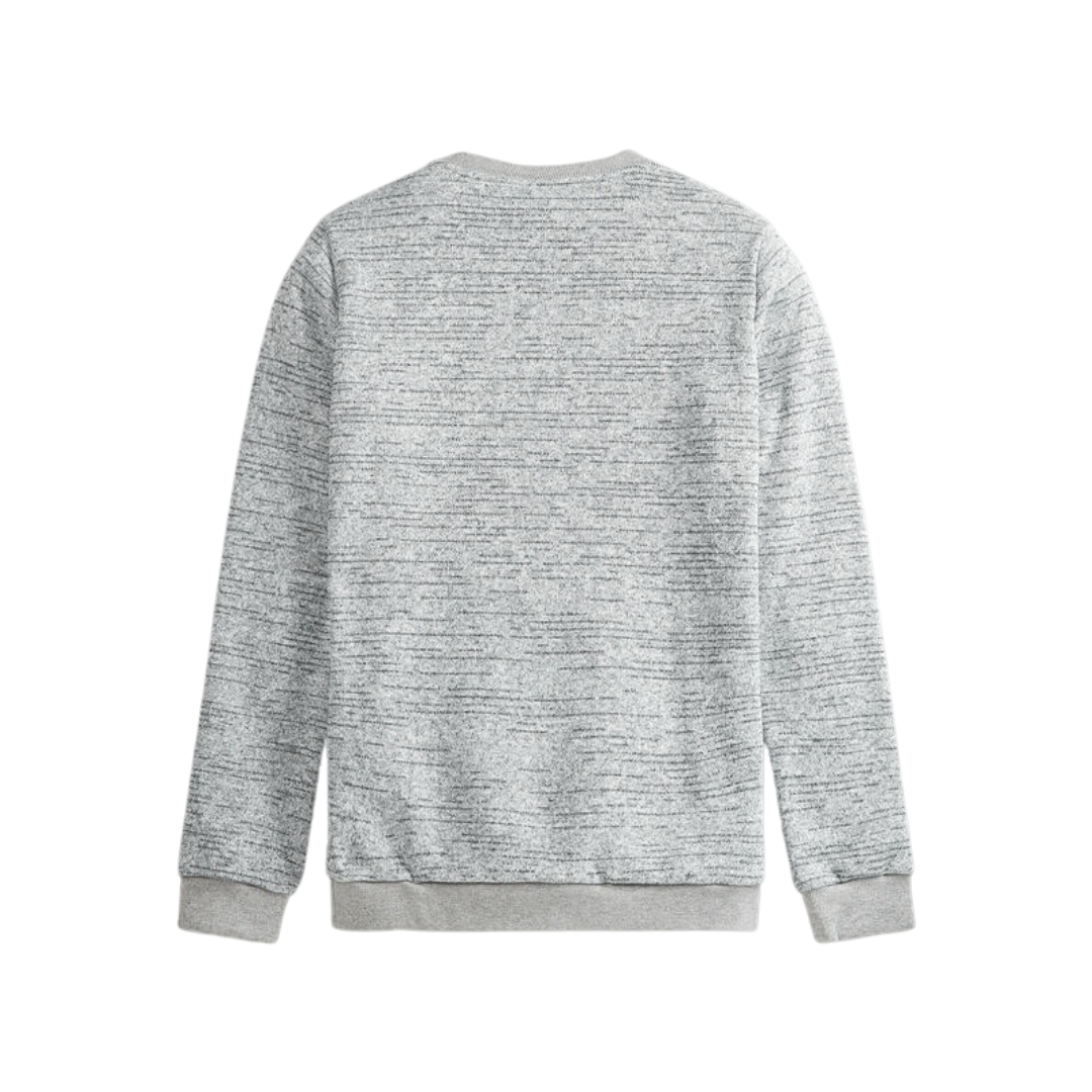 CHANDAIL À MANCHES LONGUES PICTURE TOFU POUR HOMME COULEUR GREY MELANGE VU DU CHANDAIL GRIS PALE CHINÉ DOS