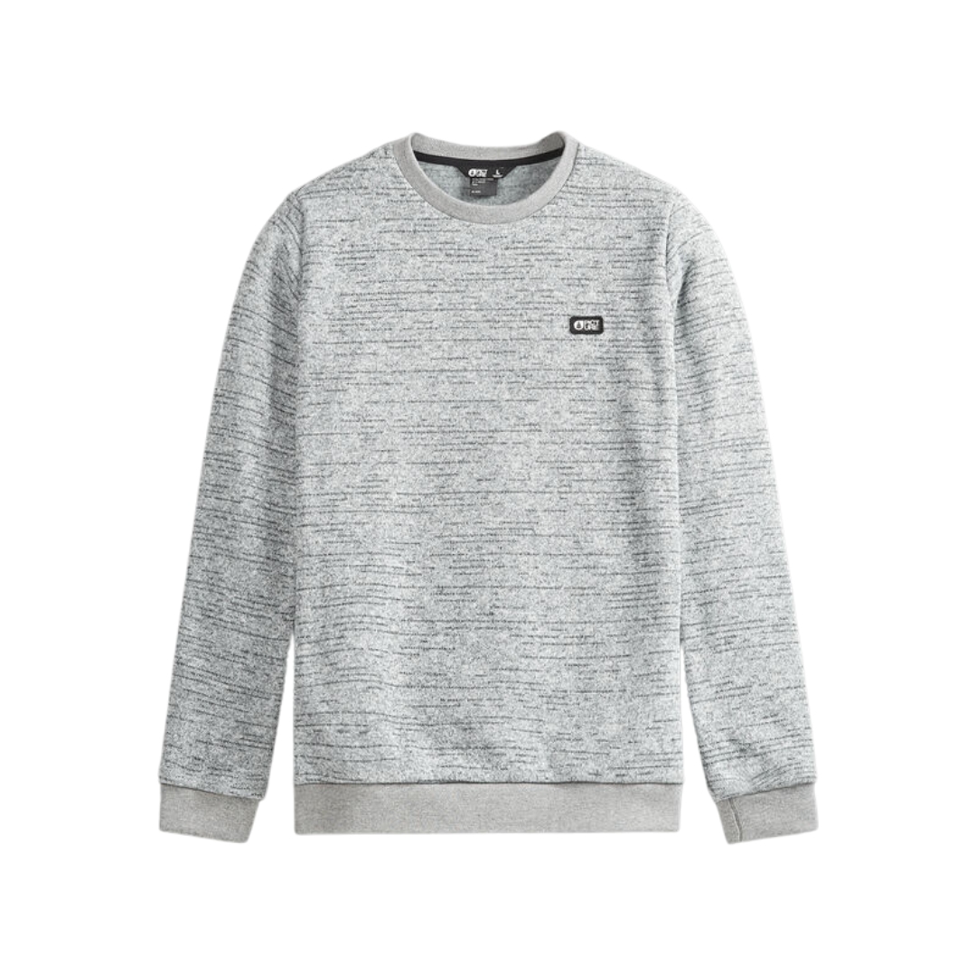 CHANDAIL À MANCHES LONGUES PICTURE TOFU POUR HOMME COULEUR GREY MELANGE VU DU CHANDAIL GRIS PALE CHINÉ DE FACE
