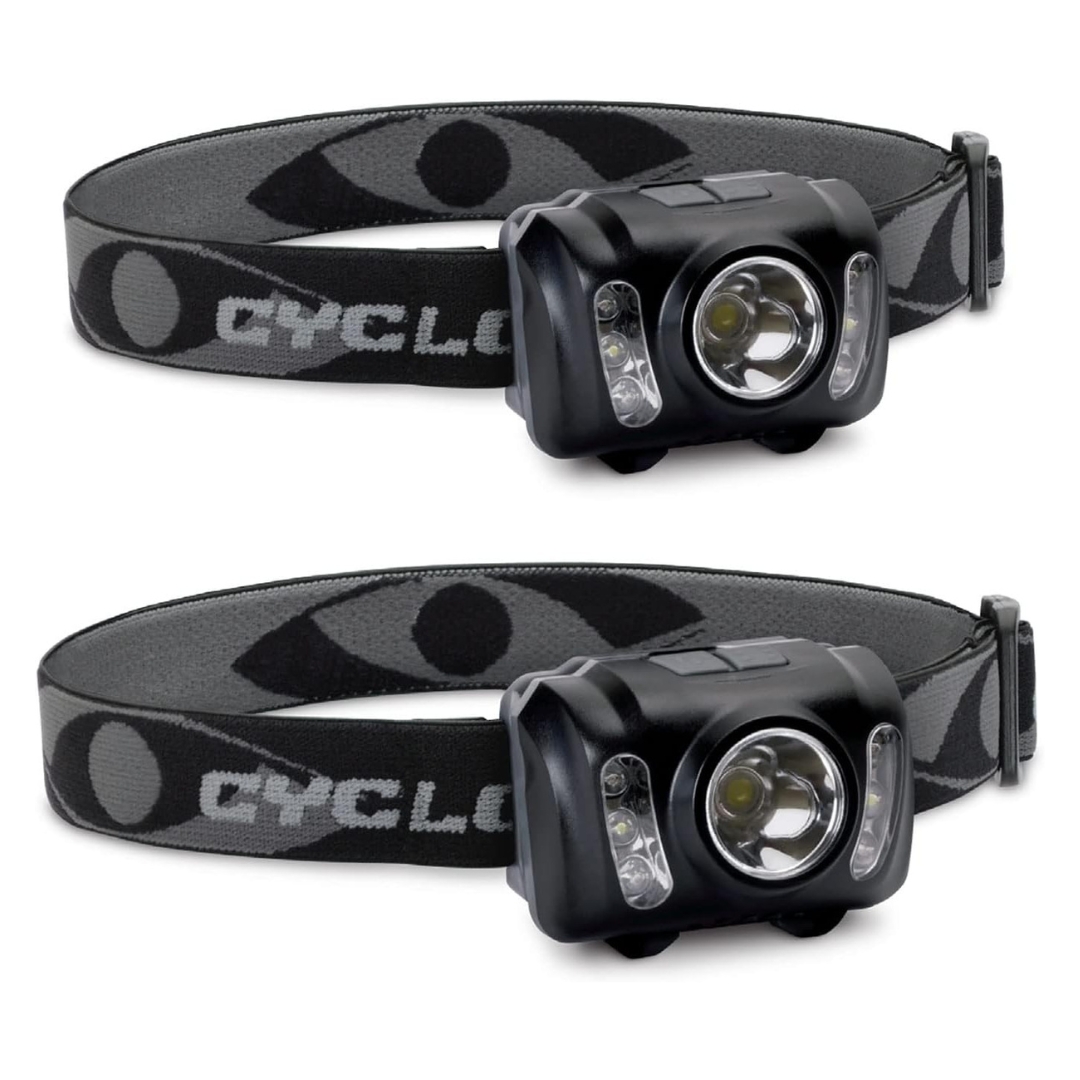 LAMPE FRONTALE CYCLOPS 210 LUMENS (PAQUET DE 2) vue des deux lampes