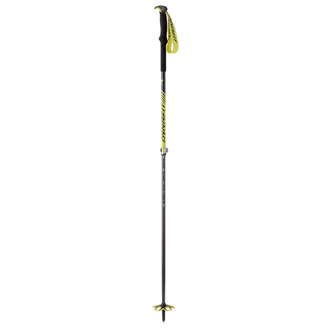 BÂTON DE SKI HAUTE ROUTE DYNAFIT FREE VARIO  couleur 2090-FLUO YELLOW vu du bâton jaune et noir