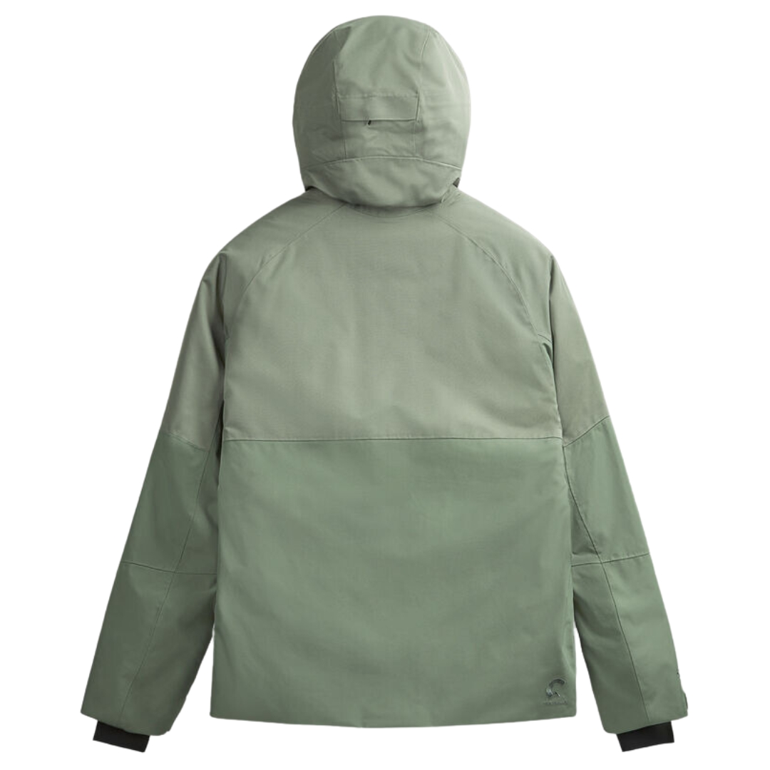MANTEAU DE SKI PICTURE GOODS POUR HOMME couleur LAUREL WREATH vu du manteau vert tendre de dos