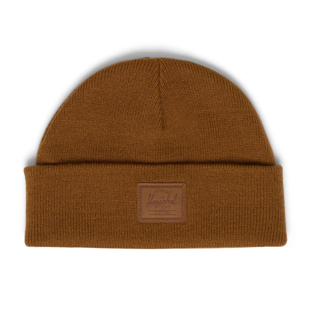 TUQUE HERSCHEL ELMER SHALLOW POUR ADULTE couleur ruber/ruber vue de la tuque orange brûlé terne de face