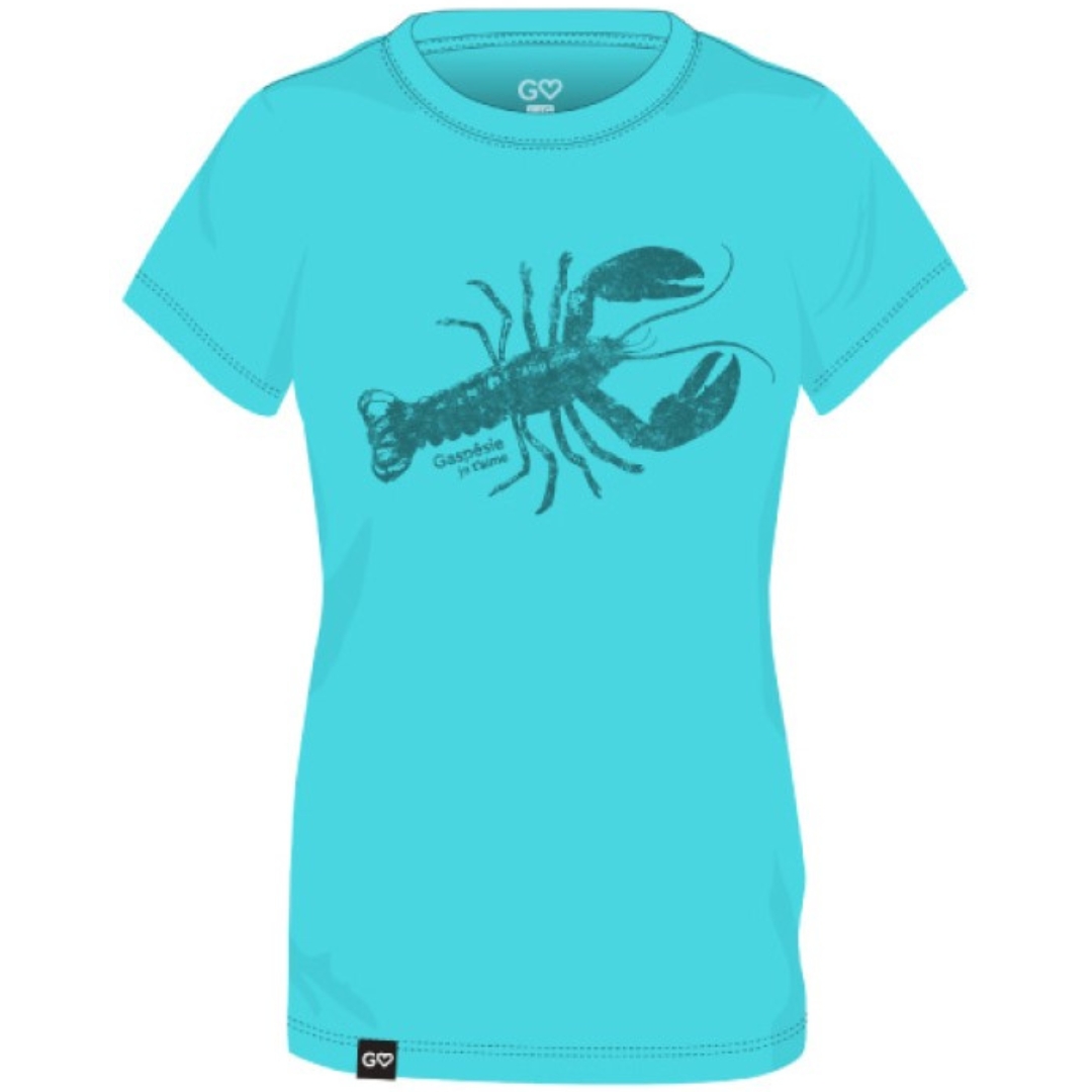 T-Shirt Femme Homard 100% breton main image 0
