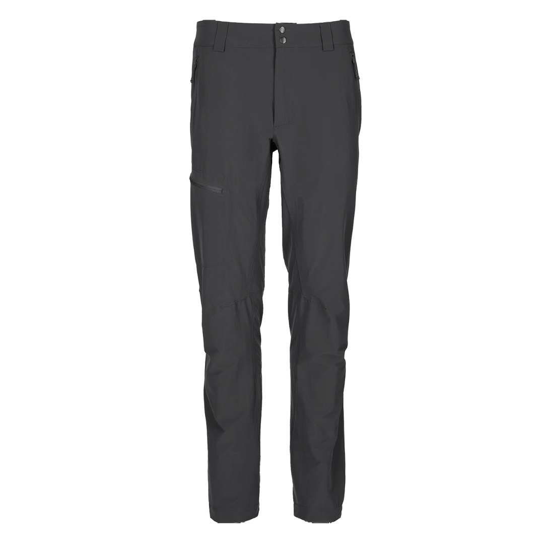 PANTALON DE PLEIN AIR RAB INCLINE LIGHT POUR HOMME COULEUR ANTHRACITE VU DU PANTALON GRIS FONCÉ DE FACE