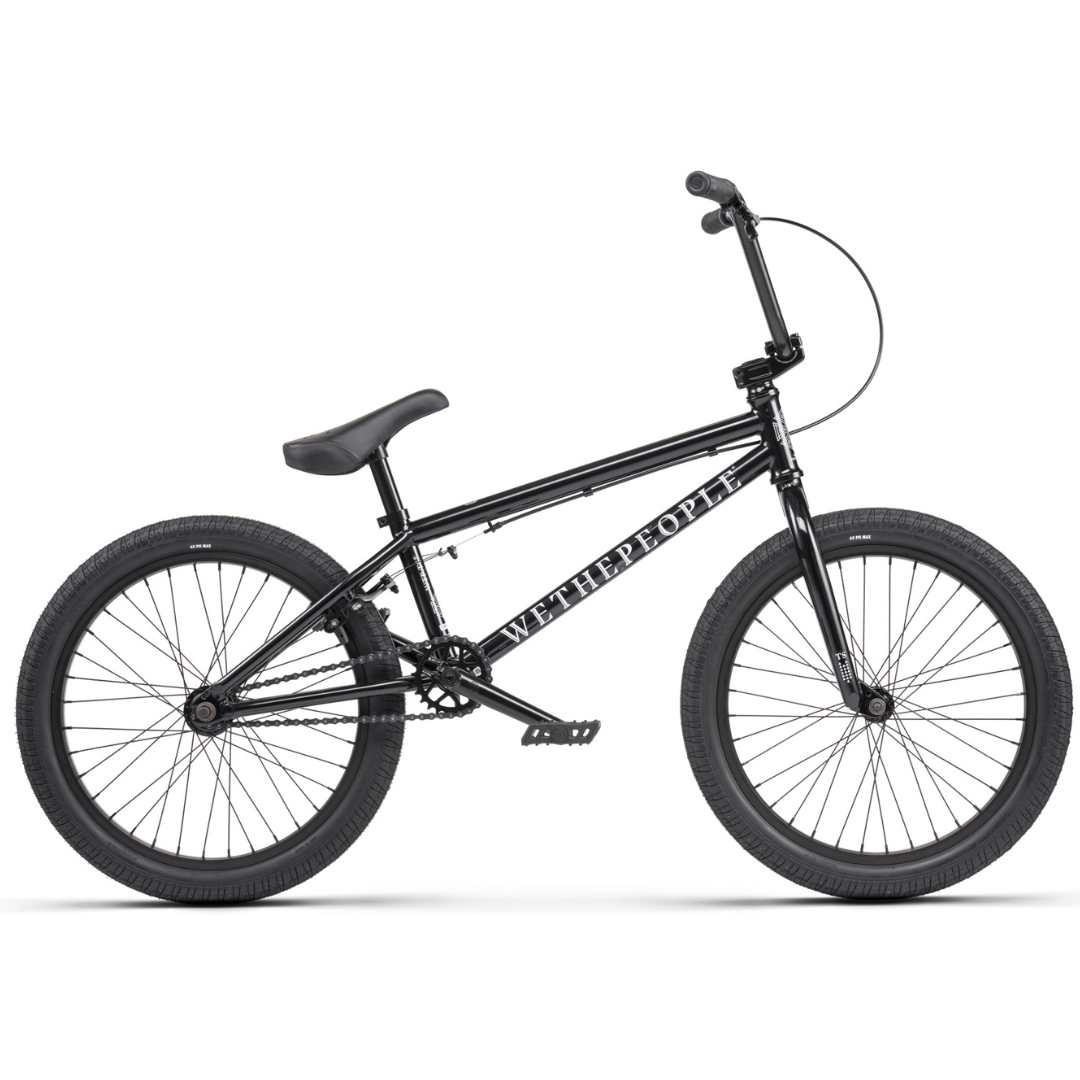 VÉLO BMX WE THE PEOPLE THRILLSEEKER 20" COULEUR NOIR VU DE PROFIL DROIT