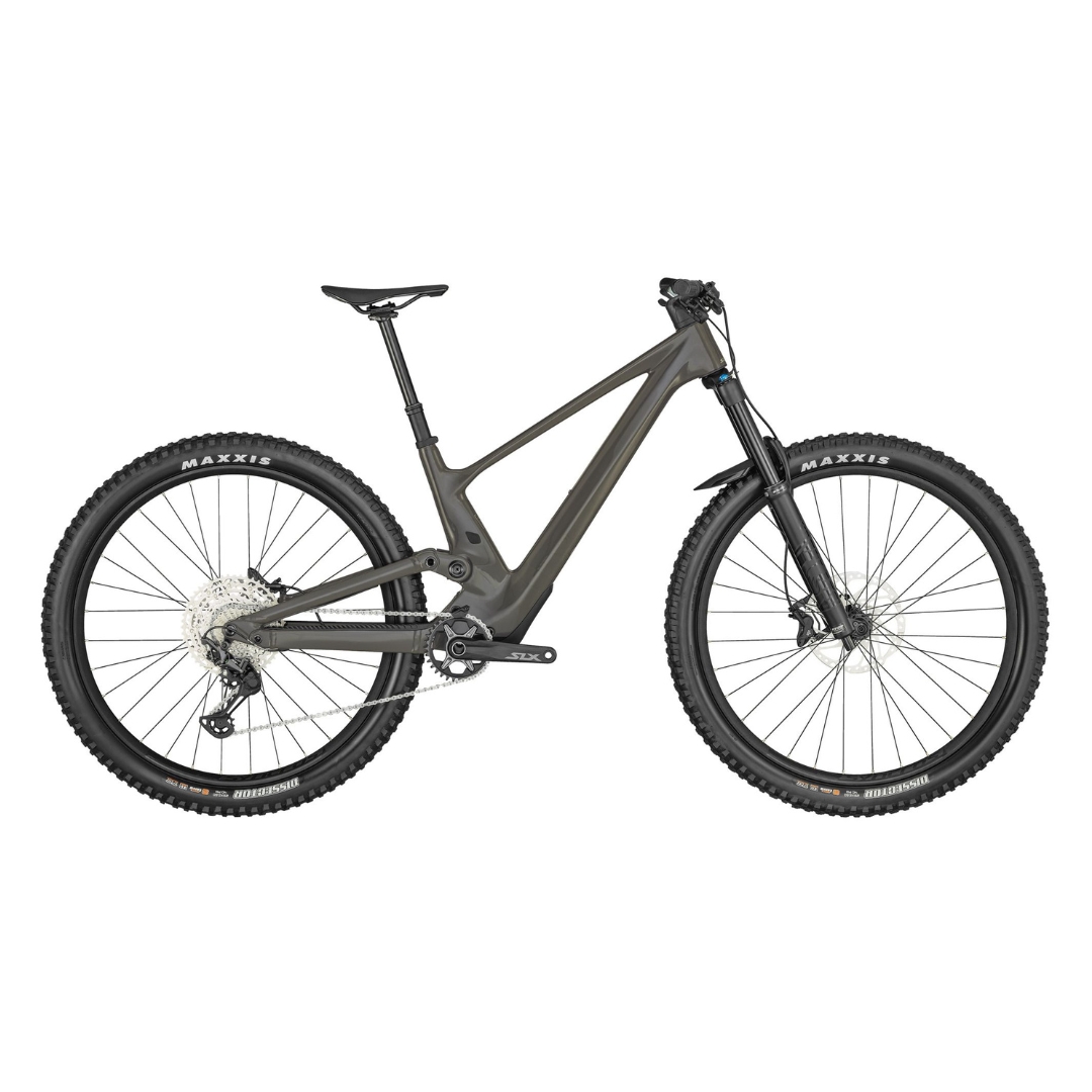 VÉLO DE MONTAGNE SCOTT GENIUS 920 VU DU VÉLO GRIS DE PROFIL DROIT