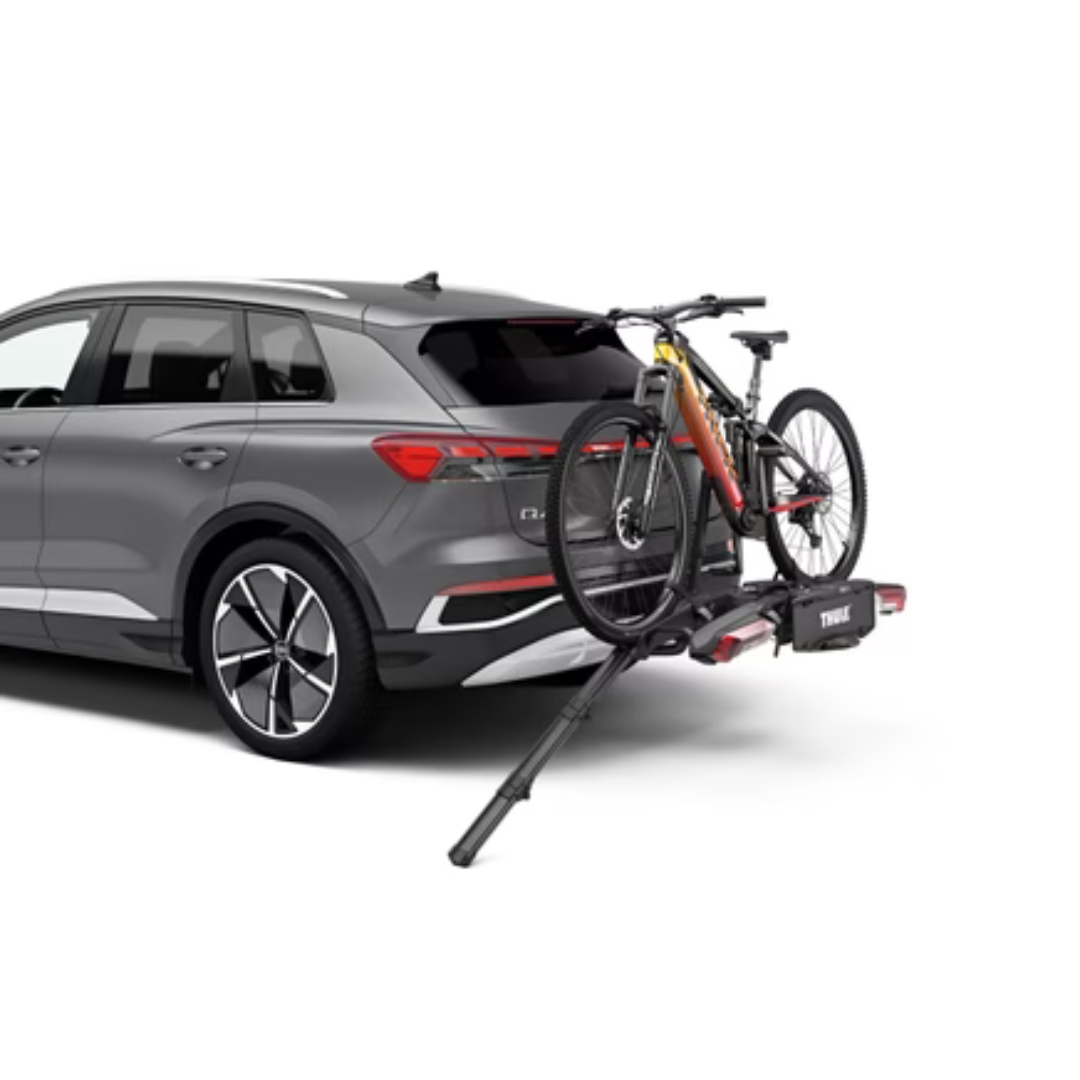 PORTE VÉLO THULE EPOS couleur black/aluminium vu vu avec des accessoires