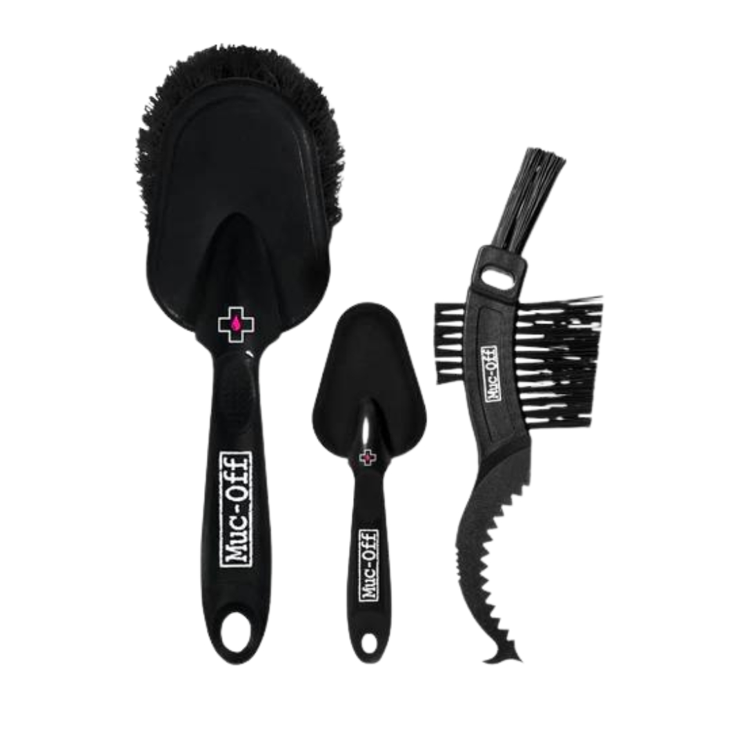 TROUSSE DE 3 BROSSES DE NETTOYAGE MUC-OFF POUR VÉLO