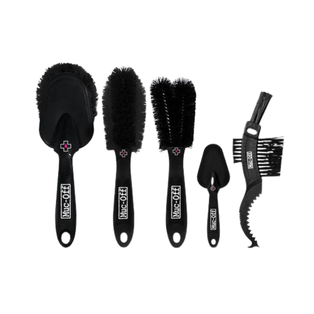 TROUSSE DE 5 BROSSES DE NETTOYAGE MUC-OFF POUR VÉLO brosses